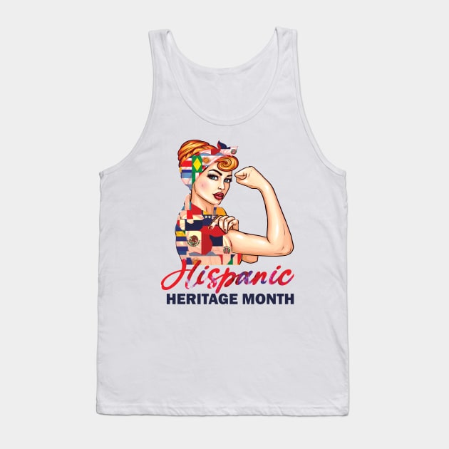 Hispanic Heritage Month National Hispanic Heritage Month celebration gift idea Tank Top by DODG99